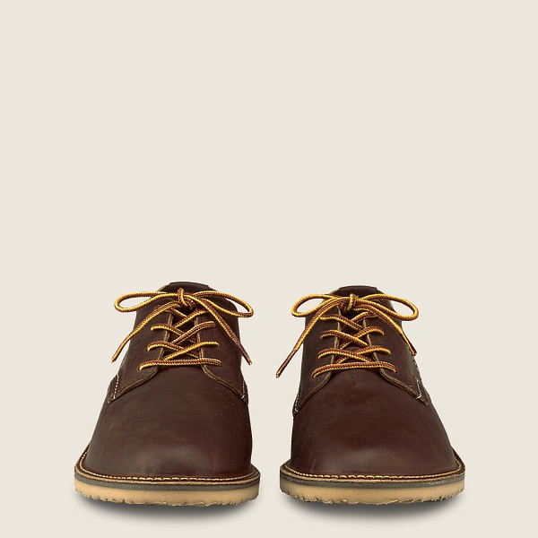 Red Wing Mens Oxford - Weekender – Rough & Tough Leather - Brown - IXO214897